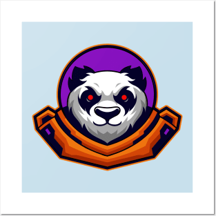 Astronaut panda Posters and Art